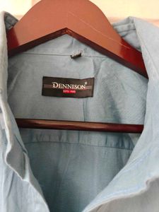 Men's Casual Blue Full Sleeve Shirt