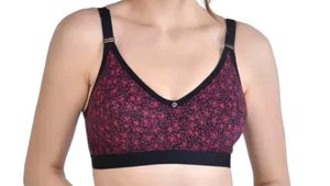 .... Floral Print Bra ....