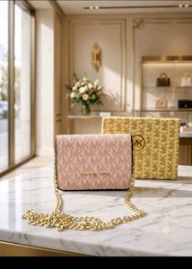 Michael Kors Signature Pink Crossbody Bag