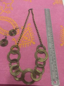 Boho Chandelier Necklace &amp; Earrings Set