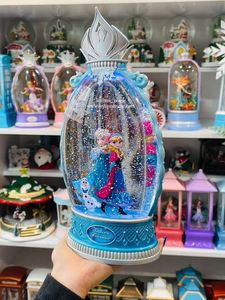 Frozen Sisters Musical Snow Globe with Lights