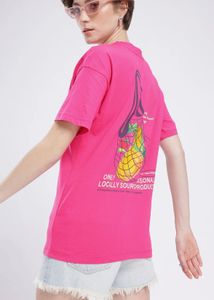 Vibrant Pink Graphic T-Shirt