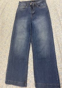 Malachi Mid Blue Wide Leg Jeans