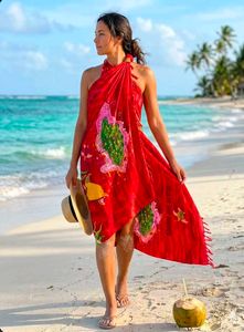 Red Beach Sarong/Cover-up
