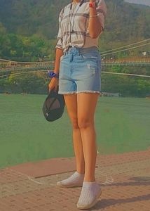 Pink And Grey Striped Shirt