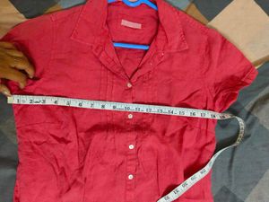 Women's Pink Button-Up Shirt