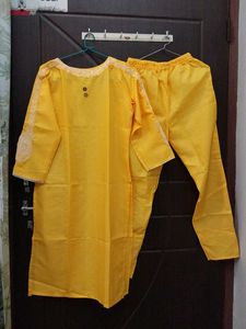 Yellow Kurta Set with Pants