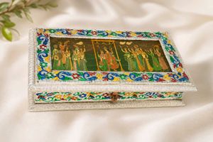 Decorative Hand-Painted Trinket Box
