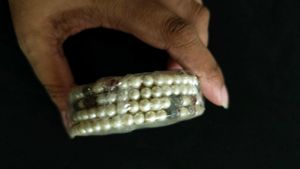 Elegant Beaded &amp; Pearl Bangles Set