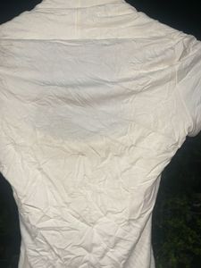 Cream Shrug Top