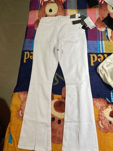 Limited Edition Bootcut Jeans In White By Roadster X Fast &amp; Furious