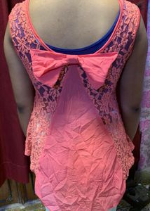 Pink Bow Top