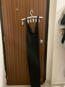 Sleek Black Maxi Dress