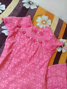 Pink Floral Maxi Dress