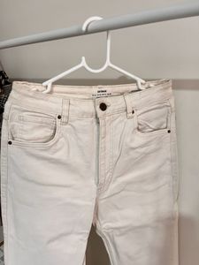 Cream Flare Jeans