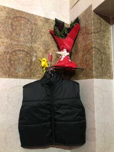 Black Puffer Jacket Sleeveless