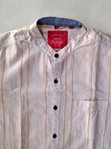 Striped John Players Casual Shirt