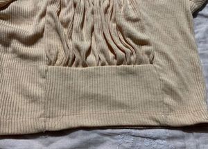 Cute Beige Crop Top