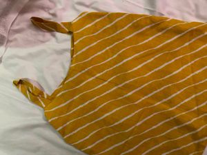 Yellow Ethnic Kurta Top