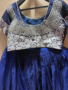 Stunning Royal Blue Lehenga Choli Set