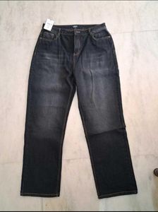 New Trendy Black Wide Leg Jeans