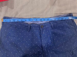 Allen Solly - Blue Diamond Pattern Shorts