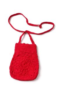 Red Crochet sling Bag