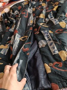Abstract Print Coat