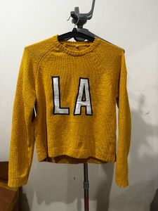 Yellow LA Knit Sweater
