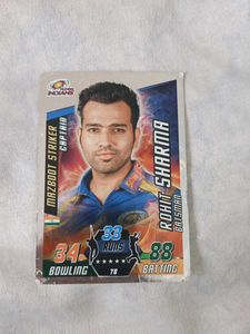 Cricket attax 2015 Rohit Sharma Silver Foil Card