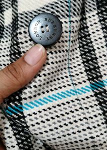 Burberry Plaid Double-Breasted Coat