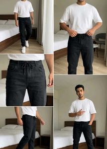 Drawstring denim Pants