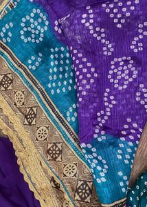 Beautiful Purple Embellished Saree