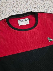Lacoste Sport T-Shirt - Red &amp; Black ❤️