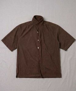 Men's Brown Short Sleeve Shirt