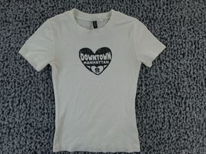 H&M white fitted top