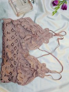 🇳🇿💫🎀 Beautiful Peach Lace Bralette