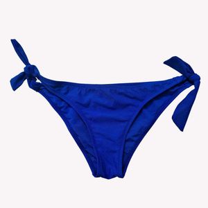 Vibrant Blue Tie-Side Bikini Bottoms