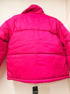 Shein Hot Pink Puffer Jacket