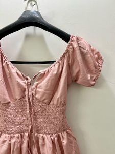 Elegant Pink Off-Shoulder Dress