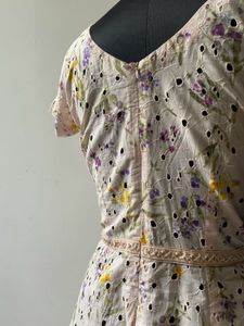 Floral Embroidered Fit &amp; Flare Dress