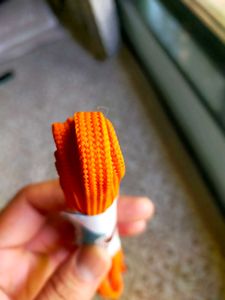 Heavy duty 120 Cm Vibrant Orange Shoelaces
