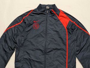 Nike "90" Navy &amp; Red Windbreaker Jacket