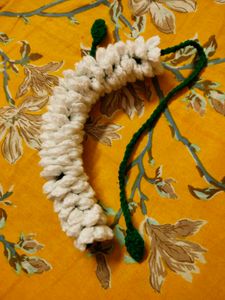Handmade crochet gajra 🤍🎀