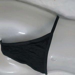 Black Ribbed ⚛️Thong Underwear