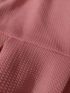 Chic Pink Textured Fit &amp; Flare Dress