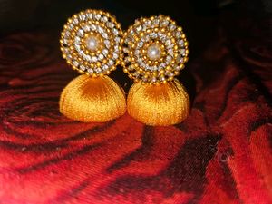 Gold Silk Earrings It Is Nice To See