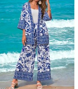 BOHEMIA PRINT KIMONO & WIDE PANT