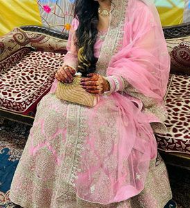 Pink Embroidered Lehenga