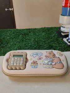 Cute Bear Calculator Pencil Case